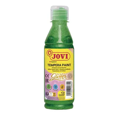 Temperová barva JOVI PREMIUM 250 ml, glitrová - Zelená