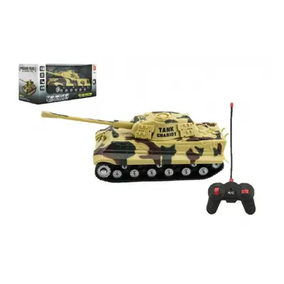 Tank RC PANTHER plast 25cm na baterie 27 mHz se zvukem se světlem