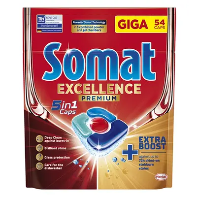 Tablety do myčky Somat Exellence Premium 5v1 - 54 ks