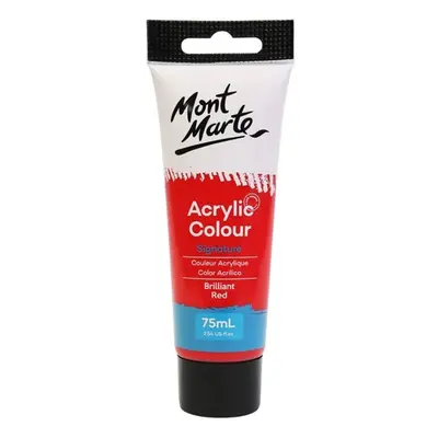 Akrylová barva Mont Marte 75 ml - brilantní červená