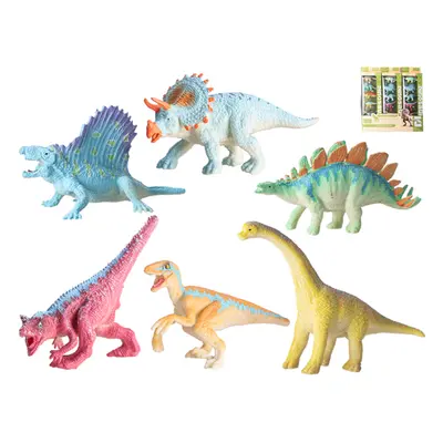 Dinosaurus 9 - 12 cm 6 ks, mix druhů