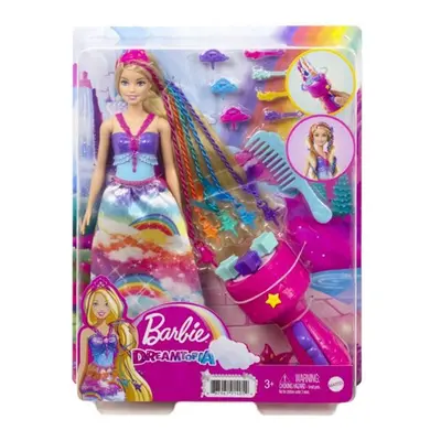 Barbie Princezna s barevnými vlasy, set