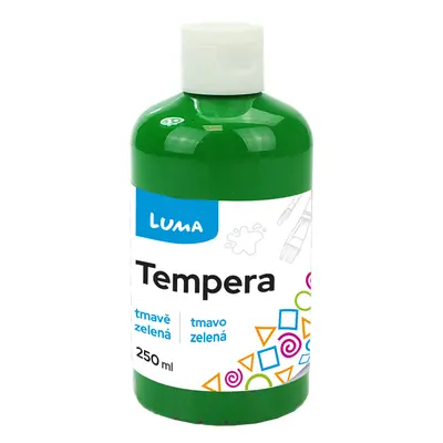 Temperová barva LUMA, 250 ml - tmavě zelená