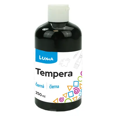 Temperová barva LUMA, 250 ml - černá