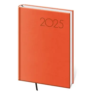 Diář 2025 týdenní A5 Print Pop - oranžová