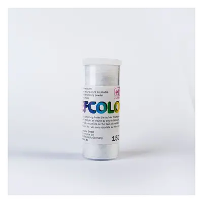 Efcolor - Smaltovací prášek, 10 ml - s glitry stříbrný