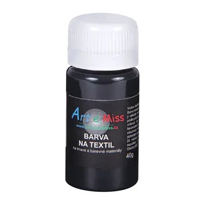 Barva na tmavý textil, 40 g - černá