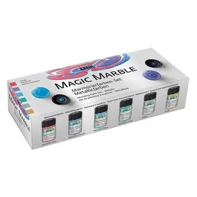 Sada Mramorovací barva Magic Marble metalická 6 × 20 ml