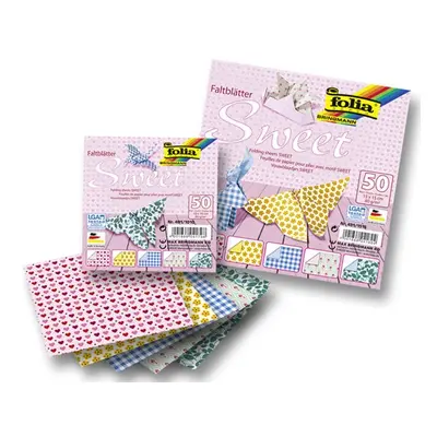 Origami papír Sweet 80 g/m2 - 10 × 10 cm, 50 archů