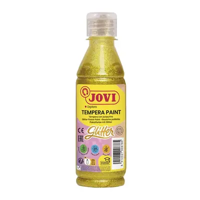 Temperová barva JOVI PREMIUM 250 ml, glitrová - Žlutá