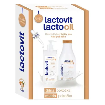 Lactovit Lactooil – dárková sada - sprchový gel 500 ml a tělové mléko 400 ml