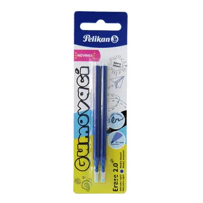 Pelikan Náplň do gumovacího pera, 0,7 mm - modrá, 2 ks na blistru