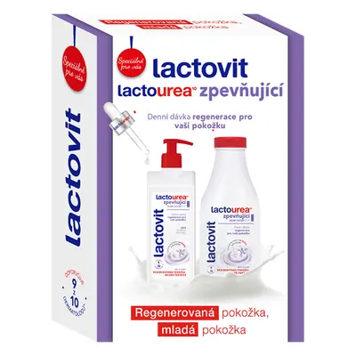 Lactovit Lactourea – dárková sada, zpevňující sprchový gel 500 ml a tělové mléko 400 ml