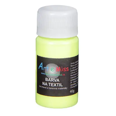 Barva na tmavý textil, 40 g - neon žlutá