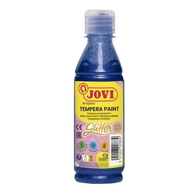 Temperová barva JOVI PREMIUM 250 ml, glitrová - Modrá