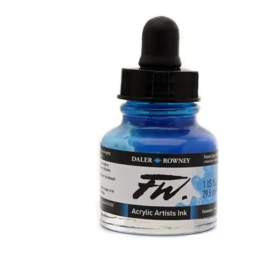 Umělecká akrylová tuš Daler Rowney 29,5 ml - Process Cyan