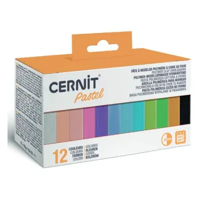 CERNIT sada 12 x 25 g Pastel