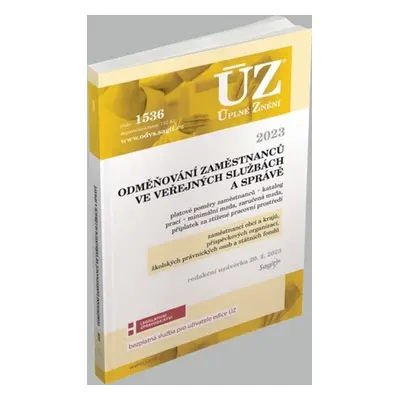 ÚZ 1536 / Odměňování zaměstnanců ve veřejných službách a správě 2023