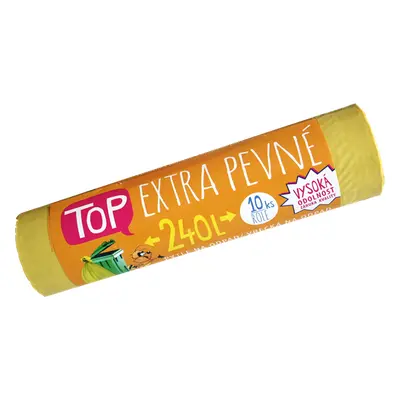 Pytle na odpad LDPE Extra TOP 240 L - žluté - 10 ks