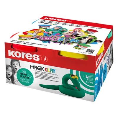 Kores Modelovací hmota Magik Clay Pastel LOLLIPOPZ - 4 × 40 g