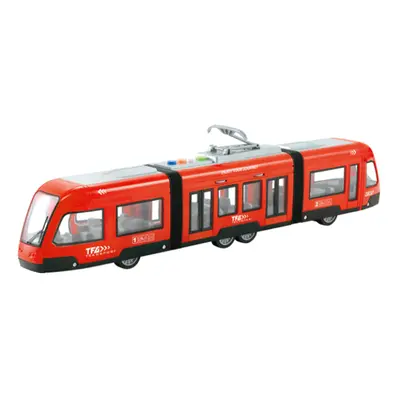 Tramvaj na setrvačník 1:16 červená