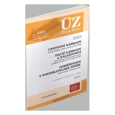 ÚZ 1521 / Cestovní náhrady, Odměňování v podnikatelské sféře, 2023