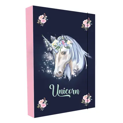 Desky na sešity s boxem A5 - Unicorn 2