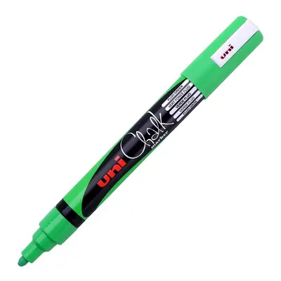 Křídový popisovač UNI s kulatým hrotem 1,8 - 2,5 mm - fluo-zelený