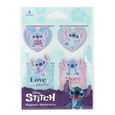 Magnetická záložka Colorino Stitch Pastel 1, 4 ks - mix motivů