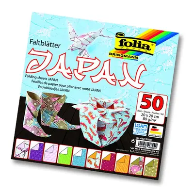 Origami papír Japonsko 80 g/m2 - 20 × 20 cm, 50 archů