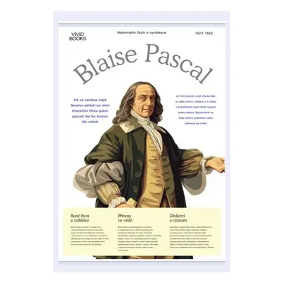 Plátěný obraz Blaise Pascal 594 × 841 mm