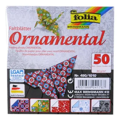 Origami papír Ornamental 80 g/m2 - 15 × 15 cm, 50 archů