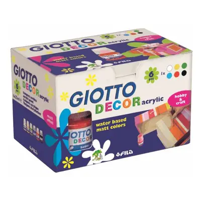 Sada akrylových barev Giotto Decor matt 6 × 25 ml