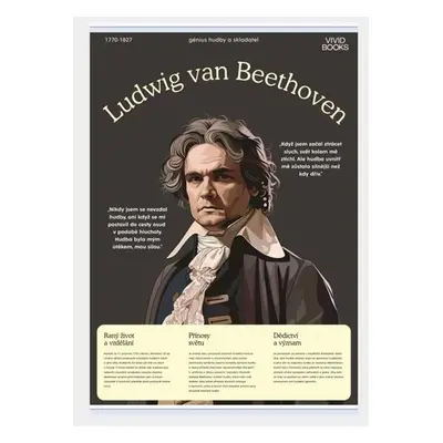 Plátěný obraz Ludwig van Beethoven 594 × 841 mm