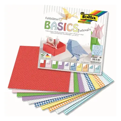 Origami papír Basic intensiv, 80 g/m2 - 20 × 20 cm