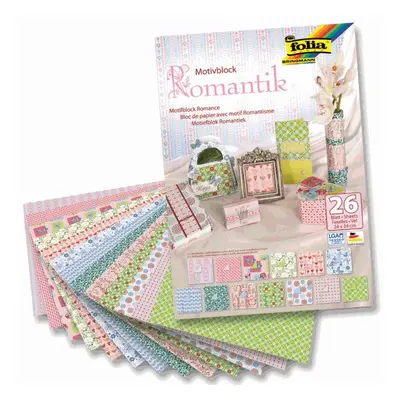 Folia blok s motivem - Romantika 24 × 34 cm