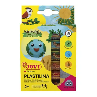 JOVI plastelína 6 x 15 g , přírodní barvy