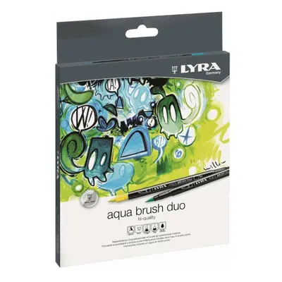 Sada uměleckých fixů LYRA Aqua Brush Duo 12 ks