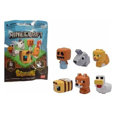 Figurka Minecraft Mini SquishMe, mix druhů