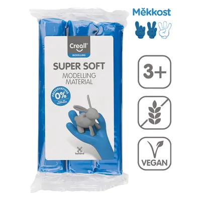 Modelovací hmota Creall Super soft, 500 g, modrá