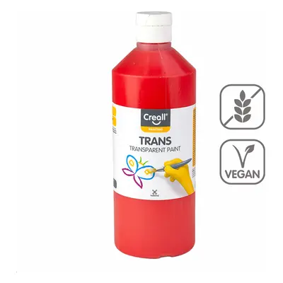 Transparentní barva Creall Trans, 500 ml, červená