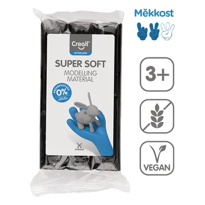 Modelovací hmota Creall Super soft, 500 g, černá