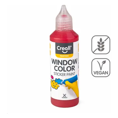 Barva na sklo Creall Window color, 80 ml, červená