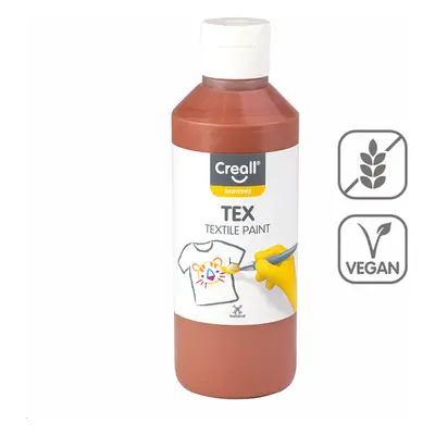 Textilní barva Creall TEX, 250 ml, hnědá