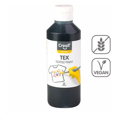 Textilní barva Creall TEX, 250 ml, černá