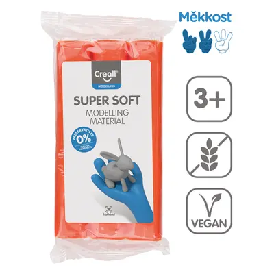 Modelovací hmota Creall Super soft, 500 g, oranžová