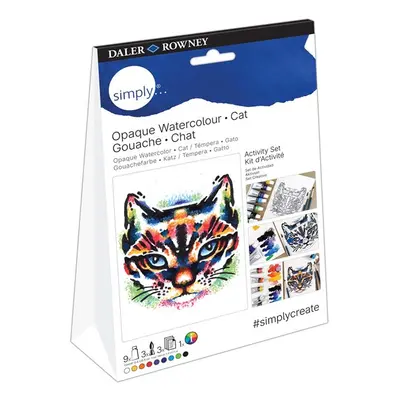 Kreativní sada Daler-Rowney kvaš - CAT ACTIVITY SET