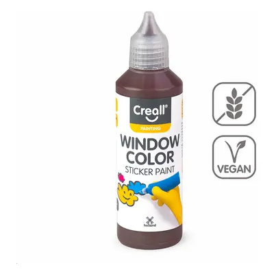 Barva na sklo Creall Window color, 80 ml, hnědá