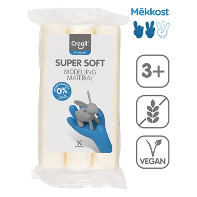 Modelovací hmota Creall Super soft, 500 g, bílá