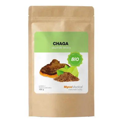 MycoMedica BIO Chaga - 100 g BIO prášku z plodnice